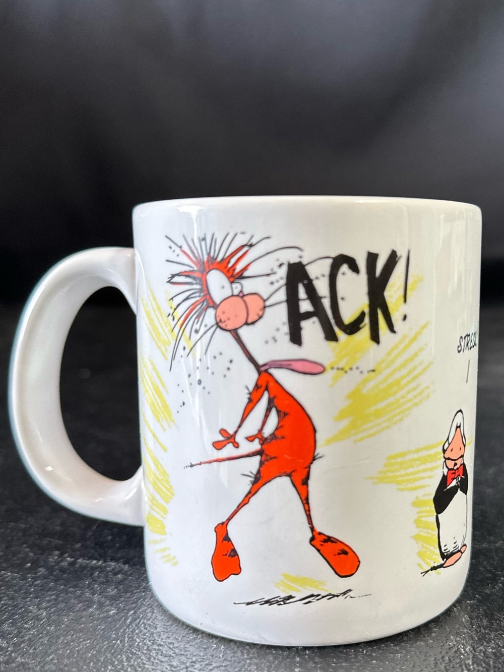 Y2K 1991 ACK! Opus n’bill collectible White Ceramic Mug
